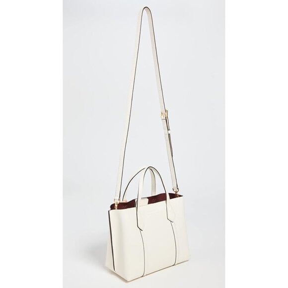 Tory Burch Perry Small Leather Tote – New Ivory - Picture 3 of 8